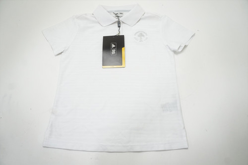 Adidas Climalite Polo Wequetonsing Club1896 Boys Medium White W/Logo 655B 944010 Adidas Climalite Polo Wequetonsing Club1896 Boys Medium White W/Logo 655B 944010