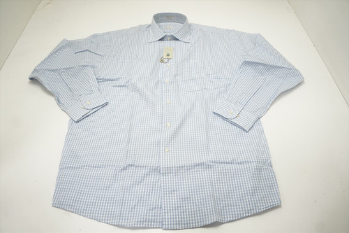 Peter Millar Golf Classic Button Down Mens Size 34 White/Sky 643B 00937467 New Peter Millar Golf Classic Button Down Mens Size 34 White/Sky 643B 00937467 New