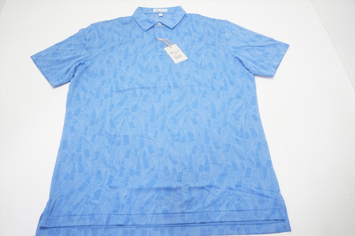 Peter Millar Inception Geometric Performance Jacquard Polo Mens Medium BSEA 667B Peter Millar Inception Geometric Performance Jacquard Polo Mens Medium BSEA 667B