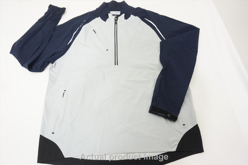 FootJoy Golf Dryjoys Select Jacket Mens Large White/Navy W/Logo 485A 859804 New FootJoy Golf Dryjoys Select Jacket Mens Large White/Navy W/Logo 485A 859804 New