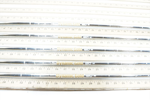 True Temper DG 120 X100 X-STIFF 37"-38.5" 5p Iron Shaft Set Pulls .355 82727 True Temper DG 120 X100 X-STIFF 37"-38.5" 5p Iron Shaft Set Pulls .355 82727