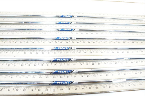 Project X Blue Label Steel 110g 5.0 R 35.75-38" 8p Iron Shaft Set Pulls .370 695 Project X Blue Label Steel 110g 5.0 R 35.75-38" 8p Iron Shaft Set Pulls .370 695
