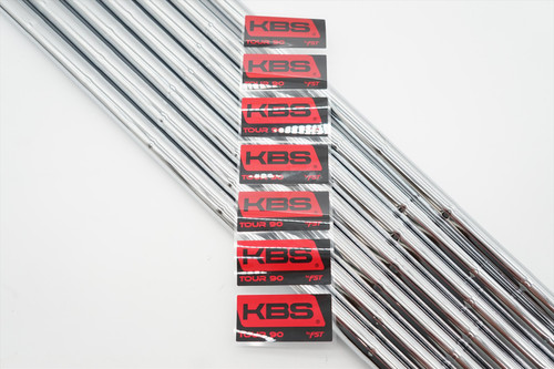 Uncut KBS Tour 90 Chrome Stiff 36.5"-39.5" 4-PW Iron Shaft Set PULLS .355 Taper Uncut KBS Tour 90 Chrome Stiff 36.5"-39.5" 4-PW Iron Shaft Set PULLS .355 Taper