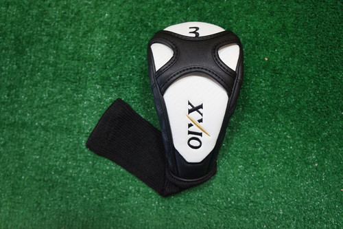 XXIO Golf White/Black 3 Fairway Wood Headcover Head Cover Excellent HA12-8-12 XXIO Golf White/Black 3 Fairway Wood Headcover Head Cover Excellent HA12-8-12