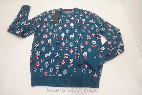 Greyson Story Telling Crewneck Sweater Mens Small Fiddle Crewneck 754A 1012970 Greyson Story Telling Crewneck Sweater Mens Small Fiddle Crewneck 754A 1012970