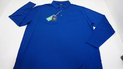 FootJoy LS Jrsy Shirt Drirelease/lyocell Polo Mens XXL Ocean 928A 01177415 FootJoy LS Jrsy Shirt Drirelease/lyocell Polo Mens XXL Ocean 928A 01177415