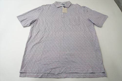 Peter Millar Golf Pattern Polo Mens Size Medium SWDBK 981D 01270422 New Peter Millar Golf Pattern Polo Mens Size Medium SWDBK 981D 01270422 New