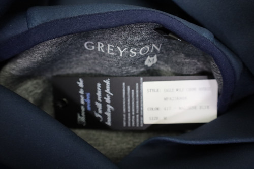 GREYSON Eagle Wolf Chene グレイソン パーカー ネイビー Greyson Eagle Wolf Chene Hoodie Pullover Mens Size Medium