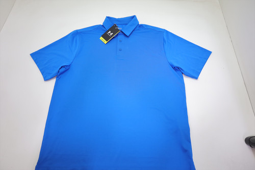 Under Armour Golf Loose Polo Mens Size Large Photon Blue 953A 01243515 New Under Armour Golf Loose Polo Mens Size Large Photon Blue 953A 01243515 New