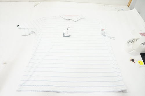 Swannies Golf Carlson Polo Mens Size XXL White/Flaminoo/Multi 998B 01224217 New Swannies Golf Carlson Polo Mens Size XXL White/Flaminoo/Multi 998B 01224217 New