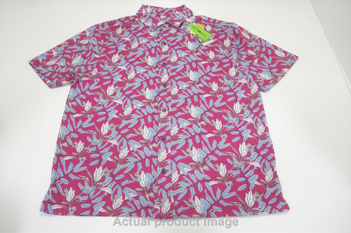 Bermda Sands William Sangria Button Down Mens Size Small Pink 848A 01090505 New Bermda Sands William Sangria Button Down Mens Size Small Pink 848A 01090505 New