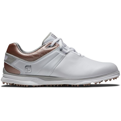 Footjoy Golf Pro|SL Shoes  Womens Size  7 M White/Rose Gold 98140  01126654 New