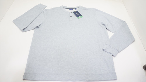 FootJoy Dr Ftery Henley Sweater Mens Large Grey Cliff Heather 960A 01201417 FootJoy Dr Ftery Henley Sweater Mens Large Grey Cliff Heather 960A 01201417