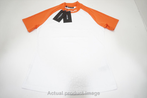 J Lindeberg Golf Zelda Polo Womens Size Large Orange Regular 841B 01085756 New J Lindeberg Golf Zelda Polo Womens Size Large Orange Regular 841B 01085756 New