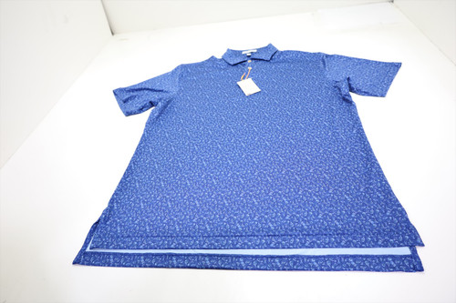 Peter Millar Golf Pattern Polo Mens Size Medium SPORT NAVY 600C 01268422 New Peter Millar Golf Pattern Polo Mens Size Medium SPORT NAVY 600C 01268422 New