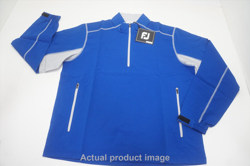 FootJoy Sport Windshirt Pullover Mens Size Medium Royal/Silver 803A 01054164 New FootJoy Sport Windshirt Pullover Mens Size Medium Royal/Silver 803A 01054164 New