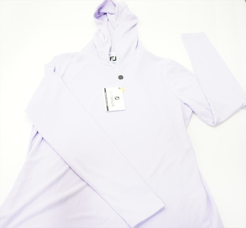 FootJoy Plvr Hood SunPro Long Sleeve Polo Womens Medium Lavender 968E New FootJoy Plvr Hood SunPro Long Sleeve Polo Womens Medium Lavender 968E New