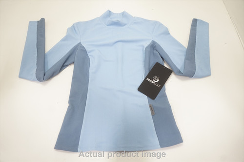 Foray Long Sleeve Ribbed Mock Neck Pullover Womens Small Light Blue 840A 1084808 Foray Long Sleeve Ribbed Mock Neck Pullover Womens Small Light Blue 840A 1084808