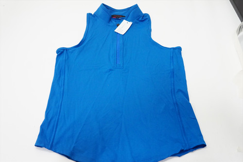 Greyson # Sleeveless Veista Mock Neck Polo Womens Small Blue 972A 01208712 New Greyson # Sleeveless Veista Mock Neck Polo Womens Small Blue 972A 01208712 New