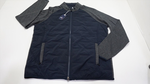 Johnnie-O Golf Oakley Jacket Mens Size Medium Heather Black 938C 01186328 New Johnnie-O Golf Oakley Jacket Mens Size Medium Heather Black 938C 01186328 New