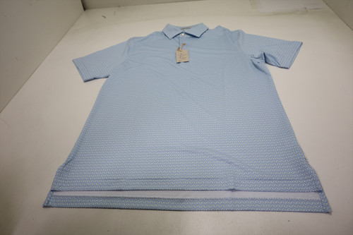 Peter Millar Golf Pattern Polo Mens Size Medium WHITE 600C 01268433 New Peter Millar Golf Pattern Polo Mens Size Medium WHITE 600C 01268433 New