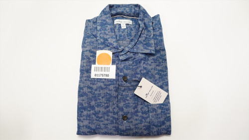 Peter Millar Fir Camo Chambray Sport Button Down Mens Medium IND 923B 01175780 Peter Millar Fir Camo Chambray Sport Button Down Mens Medium IND 923B 01175780