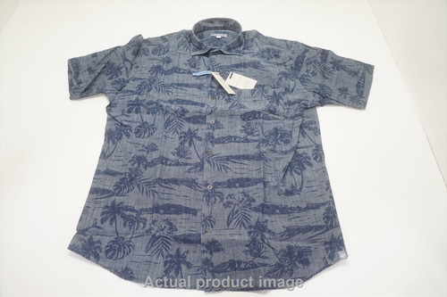 Peter Millar Sea Lore Cotton-Stretch Sport Button Down Mens Medium Indigo 810C Peter Millar Sea Lore Cotton-Stretch Sport Button Down Mens Medium Indigo 810C