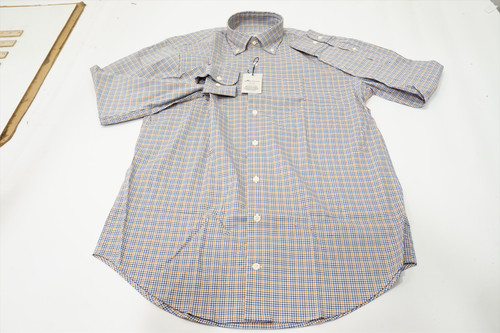 Peter Millar Classic Button Down Mens Medium White/Black 979A 01211950 New Peter Millar Classic Button Down Mens Medium White/Black 979A 01211950 New