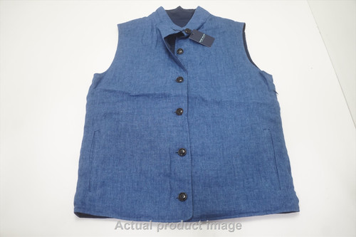 Peter Millar Journeyman Linen Reversible Vest Medium BLUE 793B Peter Millar Journeyman Linen Reversible Vest Medium BLUE 793B