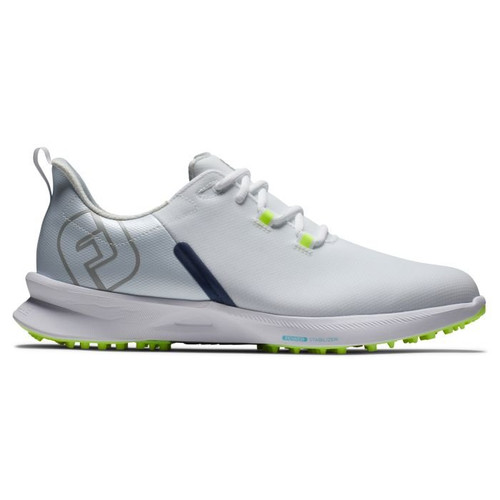 NEW Footjoy Golf Fuel Sport Shoes Mens Size 9.5 White/Navy 01210912 HB4-5-37 NEW Footjoy Golf Fuel Sport Shoes Mens Size 9.5 White/Navy 01210912 HB4-5-37