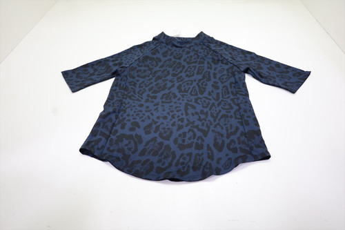 Greyson Damisa Leopard Sienna Top Polo Womens Size Small Sky 1042A Greyson Damisa Leopard Sienna Top Polo Womens Size Small Sky 1042A