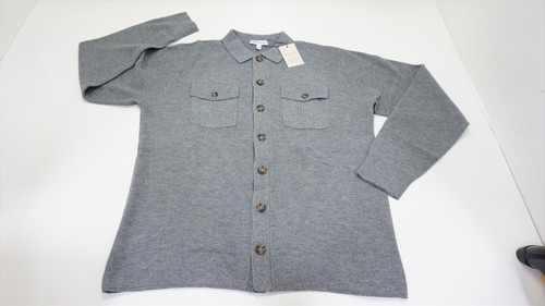 Peter Millar TRENTON SWEATER SHIRT Sweater Mens Medium Gale Grey 879B 01122464 Peter Millar TRENTON SWEATER SHIRT Sweater Mens Medium Gale Grey 879B 01122464