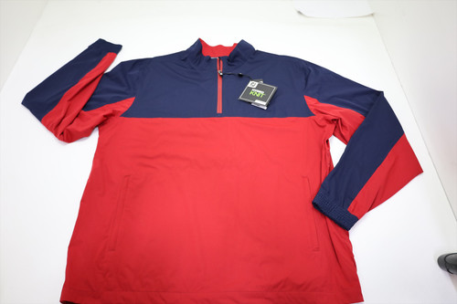 FootJoy Golf Hydroknit Pullover Mens Size Large Navy/Crimson 1032B 01239585 New FootJoy Golf Hydroknit Pullover Mens Size Large Navy/Crimson 1032B 01239585 New