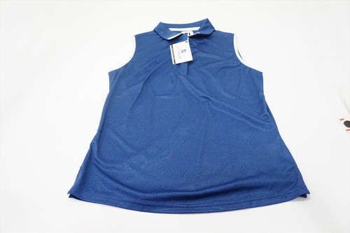 FootJoy Golf Dot Print Sleeveless Polo Womens Size Small Navy 989A 01217345 New FootJoy Golf Dot Print Sleeveless Polo Womens Size Small Navy 989A 01217345 New