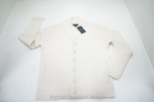 Peter Millar Alpine Shawl Cardigan Wool Sweater Mens Medium Almond 771B 01020097 Peter Millar Alpine Shawl Cardigan Wool Sweater Mens Medium Almond 771B 01020097