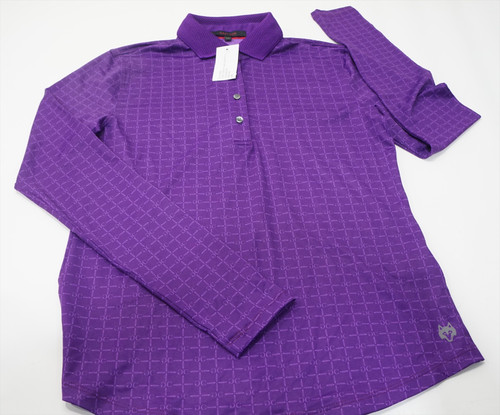 Greyson Signet Scarlett Long Sleeve Polo Womens Small Orchid 961C 01201793 New Greyson Signet Scarlett Long Sleeve Polo Womens Small Orchid 961C 01201793 New
