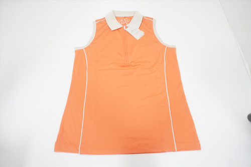 Peter Millar Golf Sleeveless Polo Womens Size Small PE/CH 851D 01095867 New Peter Millar Golf Sleeveless Polo Womens Size Small PE/CH 851D 01095867 New