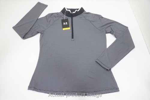 Under Armour Golf Heatgear Pullover Womens Size Medium Black 785B 01041321 New