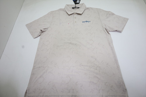 Travis Mathew WARMER TIDES Polo Mens Size XL MOONBEAM W/Logo 979B 01265738 New Travis Mathew WARMER TIDES Polo Mens Size XL MOONBEAM W/Logo 979B 01265738 New