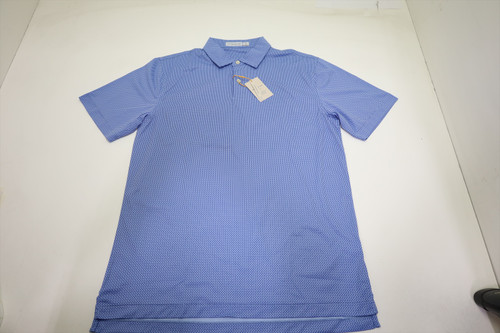 Peter Millar Golf Pattern Polo Mens Size Medium COTTAGE BLUE 1050C 01268096 New Peter Millar Golf Pattern Polo Mens Size Medium COTTAGE BLUE 1050C 01268096 New
