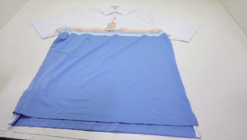Peter Millar Windham Jersey Polo Mens Medium WHITE W/Logo 966C 966C New Peter Millar Windham Jersey Polo Mens Medium WHITE W/Logo 966C 966C New