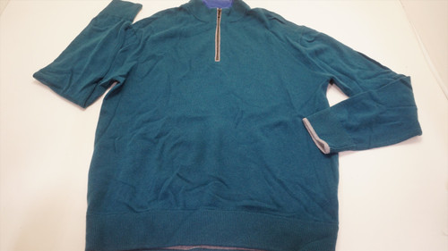 Greyson 1/4 Zip Sweater Mens Medium Dark Green 1/4 Zip Sweater 983B 01214788 New Greyson 1/4 Zip Sweater Mens Medium Dark Green 1/4 Zip Sweater 983B 01214788 New