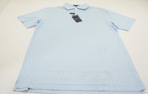 Peter Millar Pattern Polo Mens Size Medium Blue Forest W/Logo 1027A 01236404 New Peter Millar Pattern Polo Mens Size Medium Blue Forest W/Logo 1027A 01236404 New