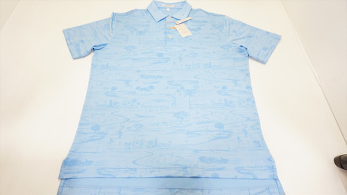 Peter Millar The Low Country Jersey Polo Mens Medium CBLU 900A 01152115 Peter Millar The Low Country Jersey Polo Mens Medium CBLU 900A 01152115