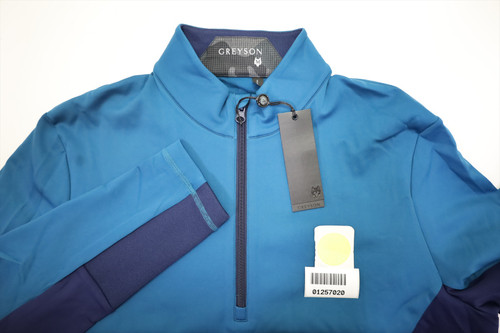 Greyson Sequoia 1/4 Zip Pullover Mens Size Medium Sea Turtle 690B