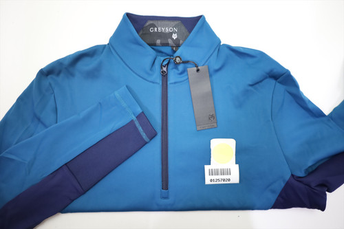 Greyson Sequoia 1/4 Zip Pullover Mens Size Medium Sea Turtle 690B