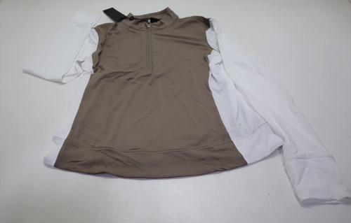 Greyson Color Block Halley II Pullover Womens Small Clay 933A 01244672 New Greyson Color Block Halley II Pullover Womens Small Clay 933A 01244672 New