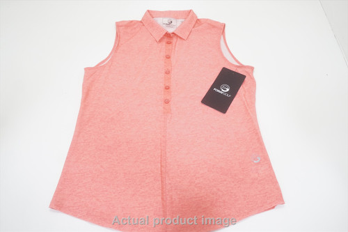 Foray Core 3.0 Marl Sleeveless Polo Womens Size Medium Pink 838B 01082912 New Foray Core 3.0 Marl Sleeveless Polo Womens Size Medium Pink 838B 01082912 New