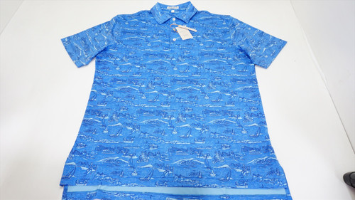 Peter Millar Italian Escape Jersey Polo Mens Medium MRTM 895A 01148321 Peter Millar Italian Escape Jersey Polo Mens Medium MRTM 895A 01148321