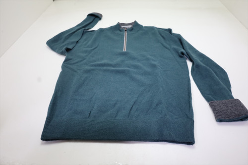 Greyson 1/4 Zip Sweater Mens Size Medium Forest 1013B 01255575 New Greyson 1/4 Zip Sweater Mens Size Medium Forest 1013B 01255575 New
